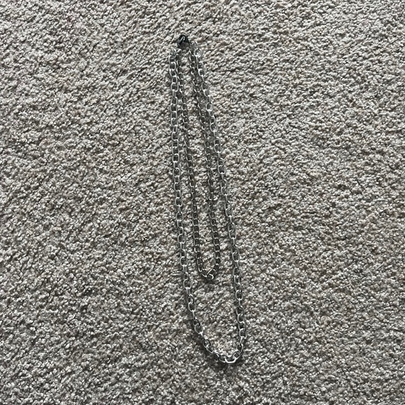 NWOT Handmade Silver Double Chain Pants Jean Chain - Picture 1 of 4